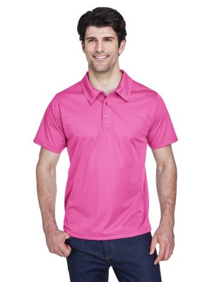 Polo Team 365 pour homme TT21 piqué anti-accrocs 100 % polyester 4,5 oz./yd2 / 150 g/m² Anti-humidité, Antimicrobien Protection UV 15-39 Col dans le même tissu Patte à trois boutons Boutons teints assortis Aérations latérales