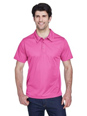 Polo Team 365 pour homme TT21 piqué anti-accrocs 100 % polyester 4,5 oz./yd2 / 150 g/m² Anti-humidité, Antimicrobien Protection UV 15-39 Col dans le même tissu Patte à trois boutons Boutons teints assortis Aérations latérales