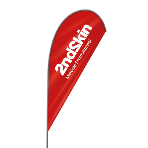 Mini beach flag 7' - Goutte