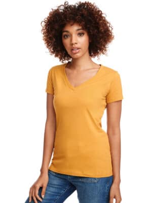 T-shirt col en V pour femme Next Level N1540