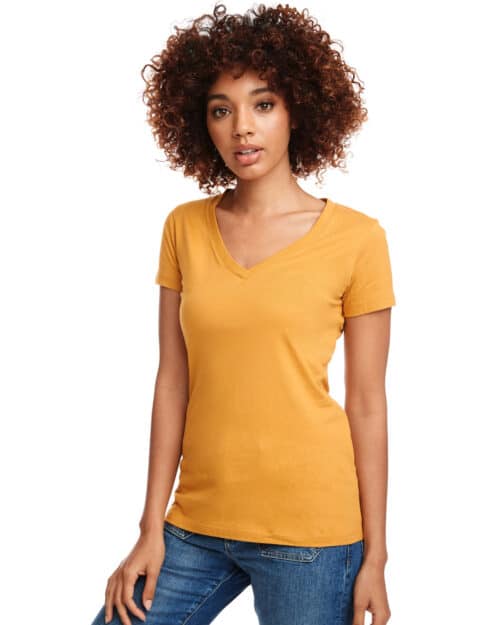 T-shirt col en V pour femme Next Level N1540