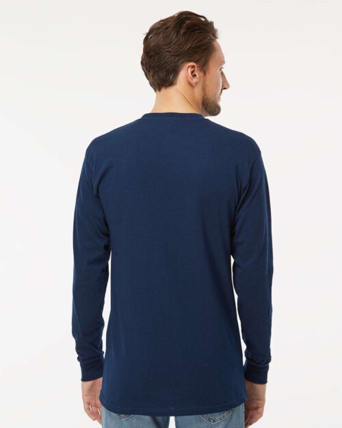 T-shirt soft touch à manches longues pour adultes M&O 4820 - Image 2