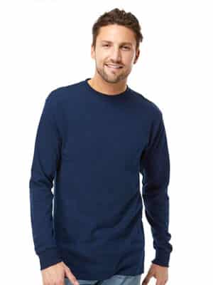 t shirt soft touch à manches longues pour adultes m&o 4820