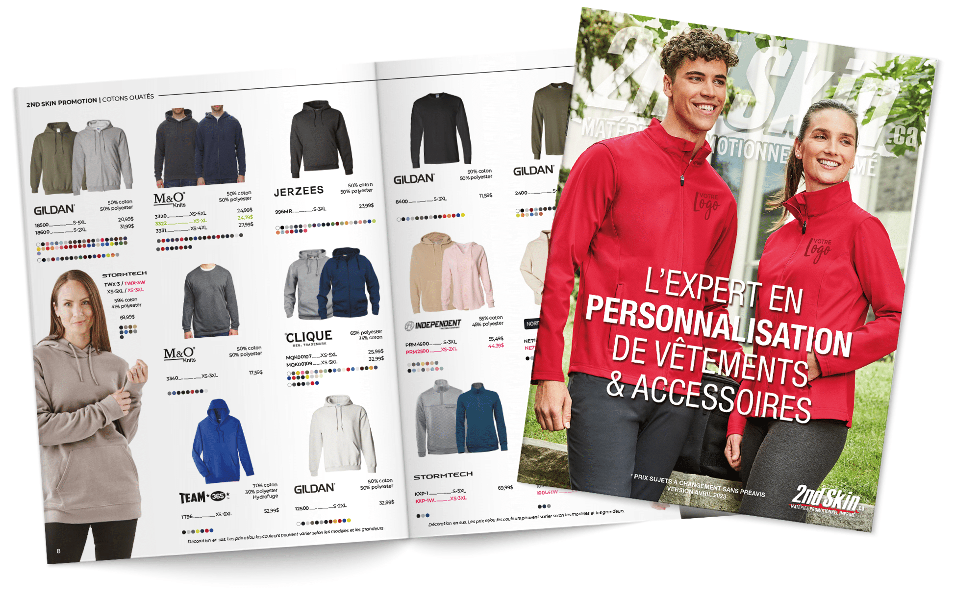 couverture catalogue 2023 ouvert